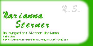 marianna sterner business card